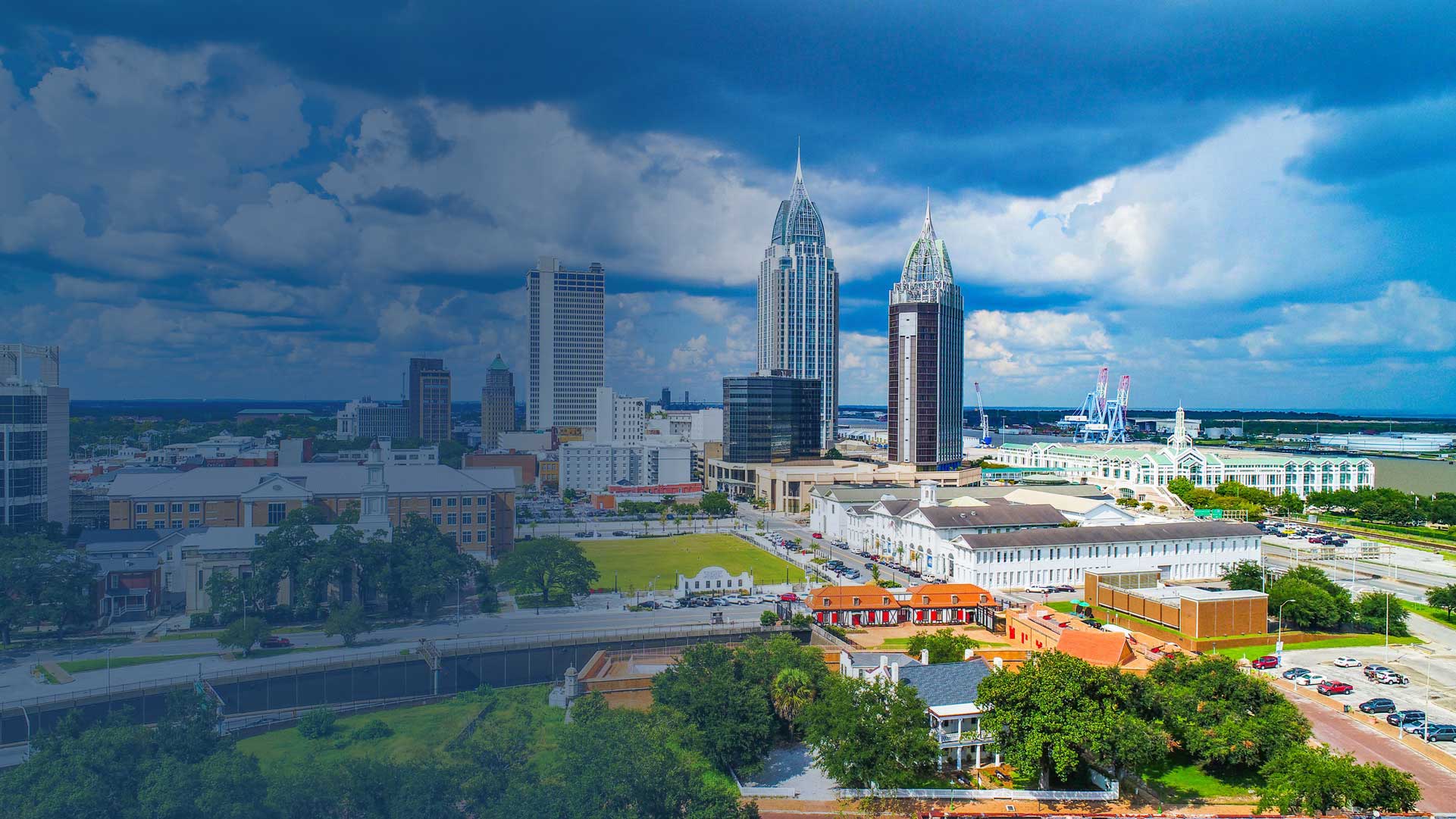 Alabama city skyline