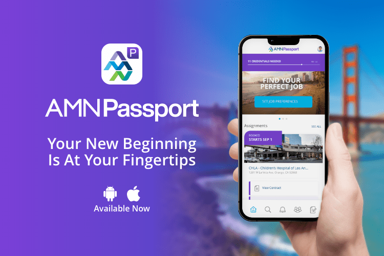 AMN Passport banner with Golden Gate bridge background AMN Passport banner with Golden Gate bridge background