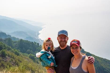 PTs Stephen and Ellen Stockhausen with their daughter at the coast PTs Stephen and Ellen Stockhausen with their daughter at the coast