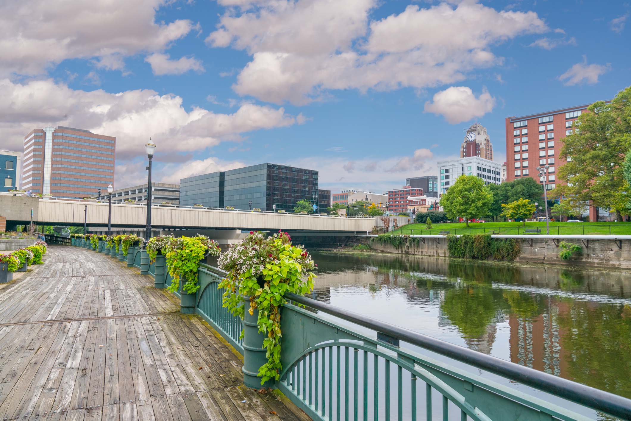 Detroit Riverwalk in Michigan