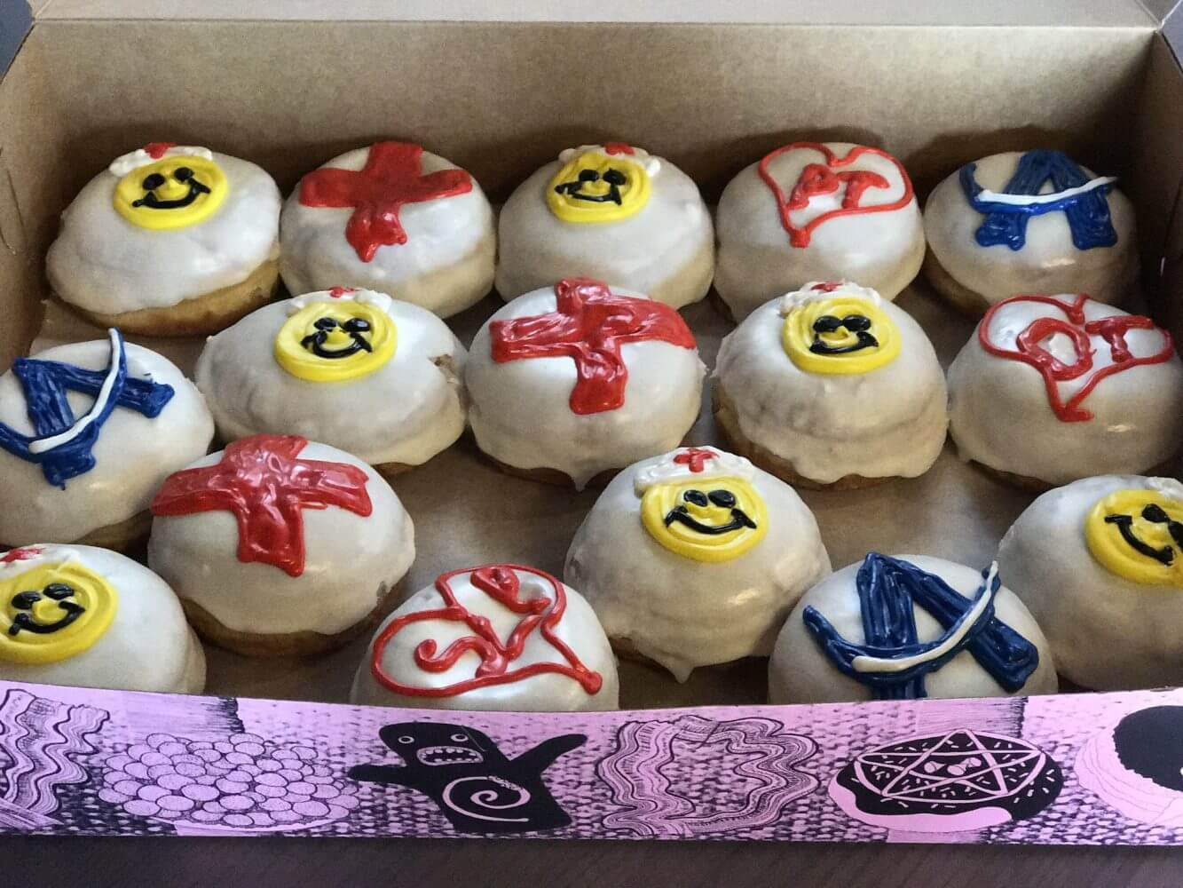 treats with healthcare symbols on them treats with healthcare symbols on them