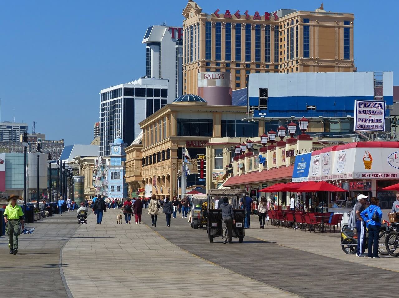 Boardwalk in Atlantic City, NJ Boardwalk in Atlantic City, NJ