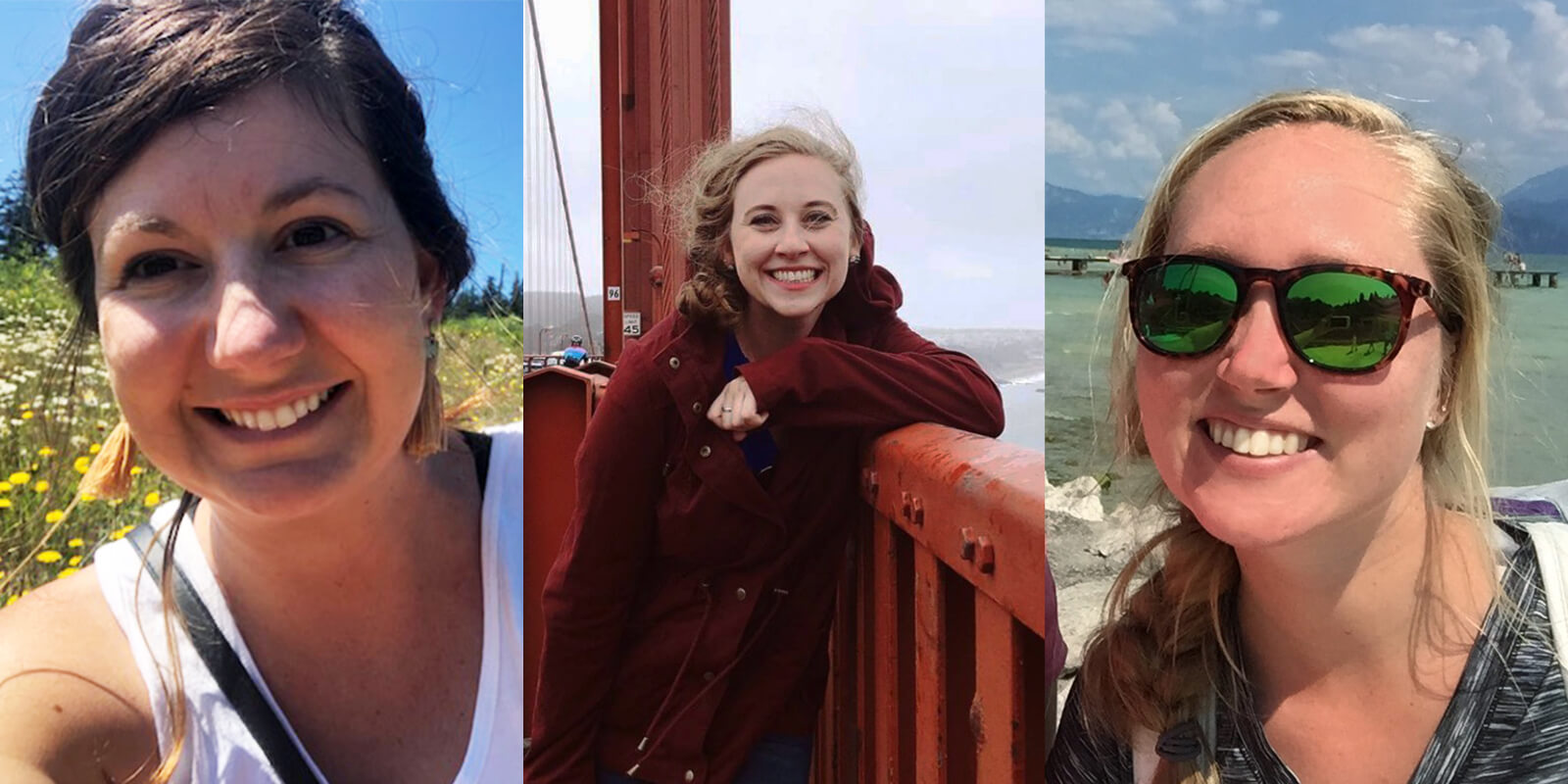 Collage of 3 occupational therapy travelers Collage of 3 occupational therapy travelers
