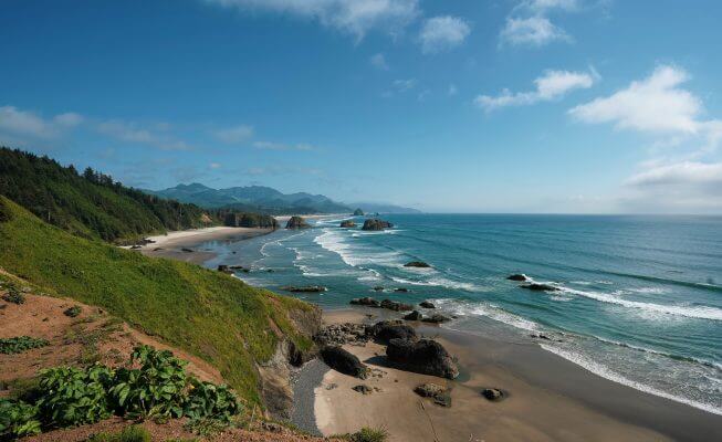 view of the Oregon coastline view of the Oregon coastline