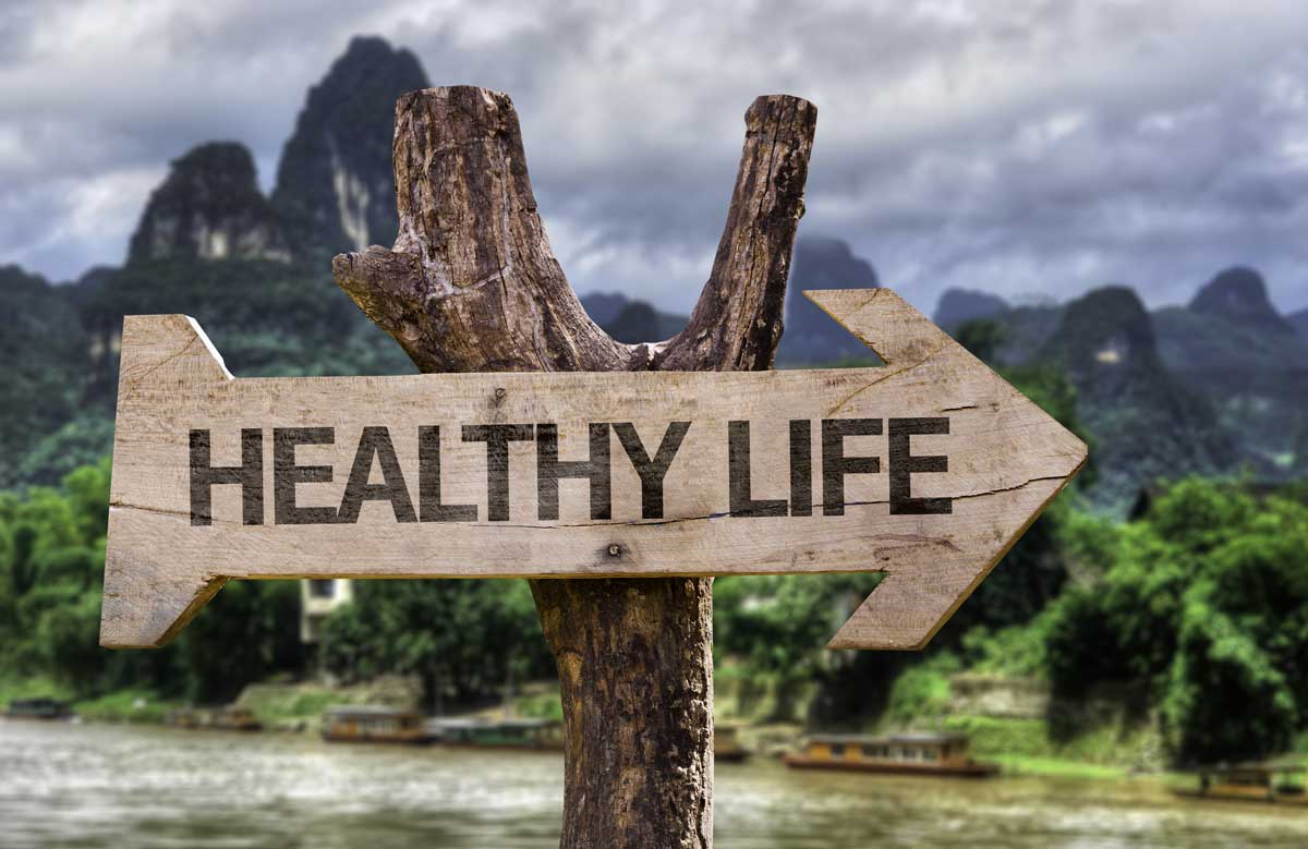 Signpost directing allied therapists to a healthy life Signpost directing allied therapists to a healthy life